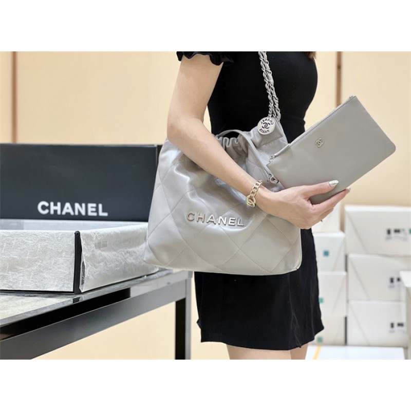Chanel 22 Small Handbag AS3260Grey