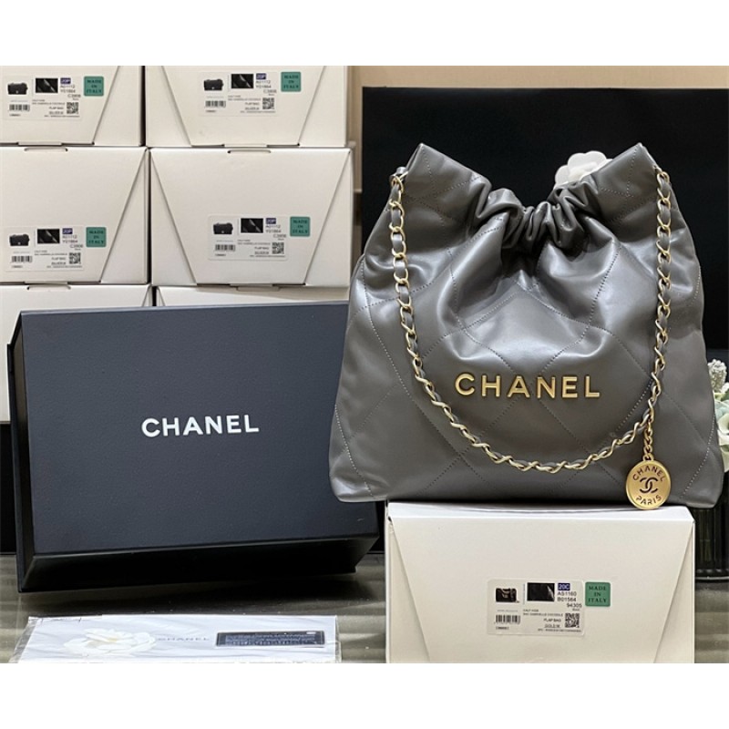 Chanel 22 Small Handbag AS3260Dark Grey