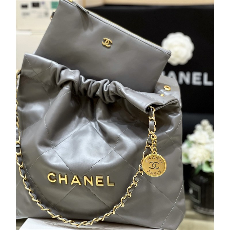 Chanel 22 Small Handbag AS3260Dark Grey