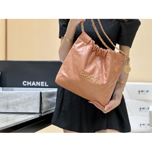 Chanel 22 Small Handbag AS3260Caramel