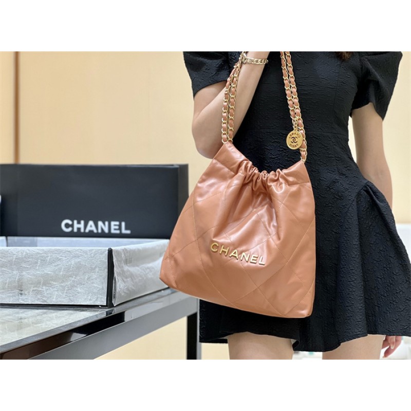 Chanel 22 Small Handbag AS3260Caramel