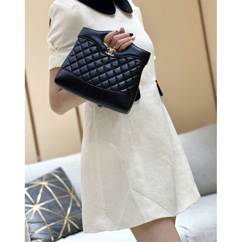 Chanel 31 Mini Calfskin Shopping Bag Black AS4133