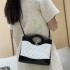 Chanel 31 Mini Shopping Bag in Black & White Patent Calfskin AS4133