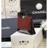 Chanel 31 Mini Shopping Bag in Black & Claret Patent Calfskin AS4133
