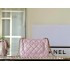 Chanel 24P Mini Pearls Handle Flap Bag AS4384 Pink