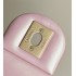 Chanel 24P Mini Pearls Handle Flap Bag AS4384 Pink
