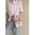 Chanel 24P Mini Pearls Handle Flap Bag AS4384 Pink