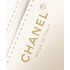 Chanel 24P Mini Pearls Handle Flap Bag AS4384 White