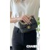 Chanel 24P Mini Pearls Handle Flap Bag AS4384 Black