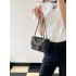Chanel 24P Mini Pearls Handle Flap Bag AS4384 Black
