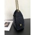 Chanel 25 small handbag AS5293 Washed Denim Black