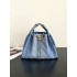 Chanel 25 small handbag AS5293 Washed Denim Blue