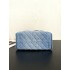 Chanel 25 small handbag AS5293 Washed Denim Blue