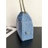 Chanel 25 small handbag AS5293 Washed Denim Blue