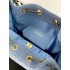 Chanel 25 small handbag AS5293 Washed Denim Blue
