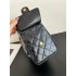 Chanel 25 small handbag Shiny Calfskin AS5293 Black