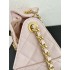 Chanel 25 small handbag AS5293 Grained Calfskin Light Pink