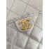Chanel 25 small handbag Grained Calfskin AS5293 Silvery