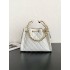 Chanel 25 small handbag Grained Calfskin AS5293 White