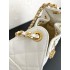 Chanel 25 small handbag Grained Calfskin AS5293 White