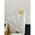 Chanel 25 small handbag Grained Calfskin AS5293 White