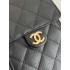 Chanel 25 small handbag Grained Calfskin AS5293 Black