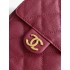 Chanel 25 small handbag Grained Calfskin AS5293 Burgundy