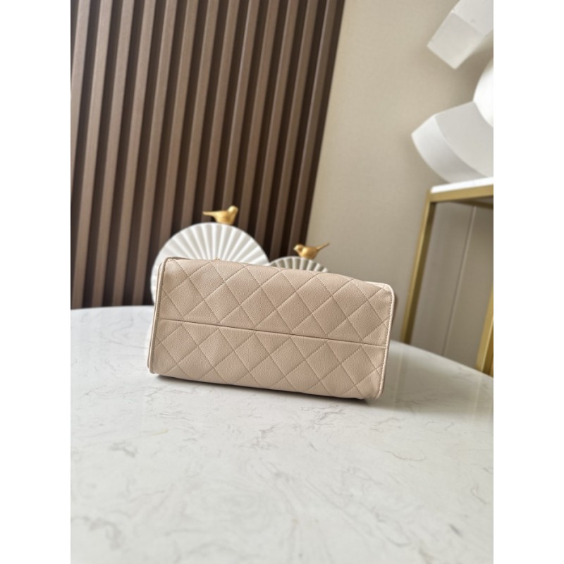 Chanel 25 small handbag Grained Calfskin AS5293 Beige