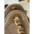 Chanel 25 small handbag Grained Calfskin AS5293 Beige