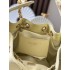 Chanel 25 small handbag Grained Calfskin AS5293 Light Yellow