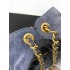 Chanel 25 small handbag Suede Calfskin AS5293 Blue