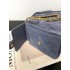 Chanel 25 small handbag Suede Calfskin AS5293 Blue