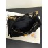 Chanel 25 small handbag Suede Calfskin AS5293 Black