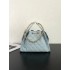 Chanel 25 small handbag Grained Calfskin AS5293 Light Blue