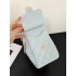 Chanel 25 small handbag Grained Calfskin AS5293 Light Blue