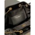 Chanel 25 small handbag Shiny Calfskin Gold-Tone & Ruthenium-Finish Metal AS5293 Black
