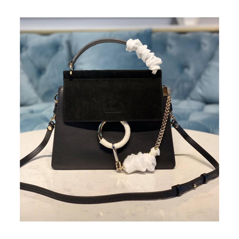 Chloe Faye Small Bag in Smooth &amp; Suede Calfskin S203