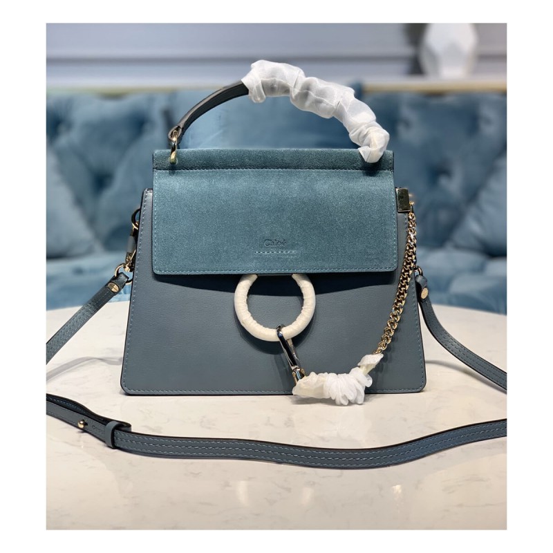 Chloe Faye Small Bag in Smooth &amp; Suede Calfskin S203