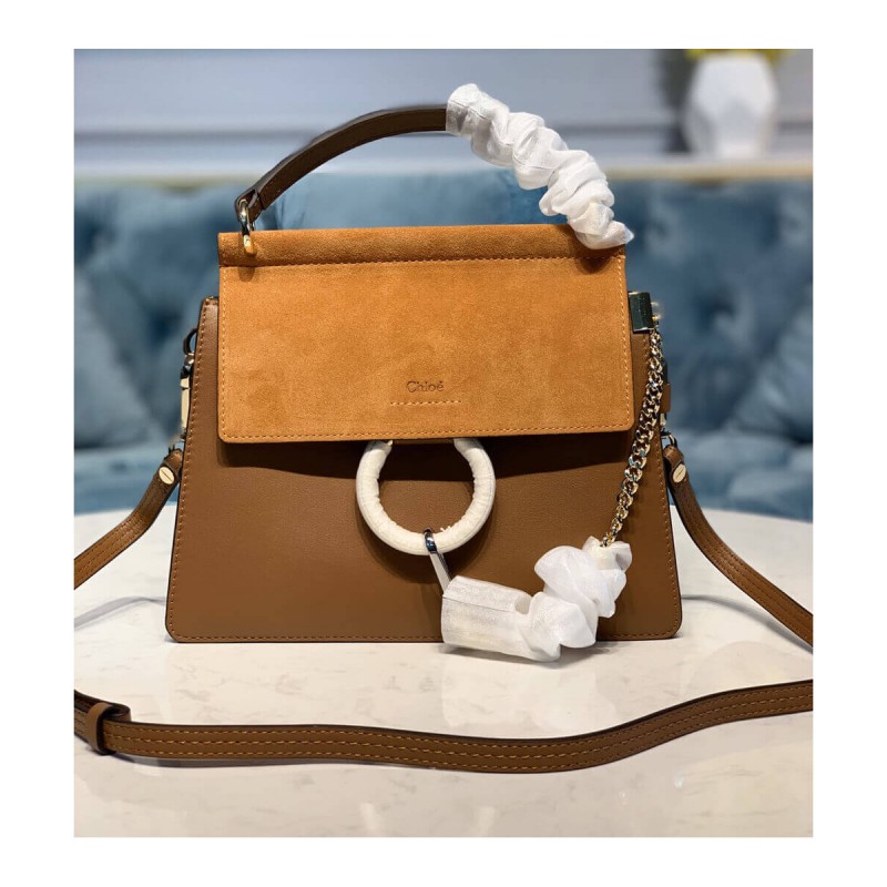 Chloe Faye Small Bag in Smooth &amp; Suede Calfskin S203