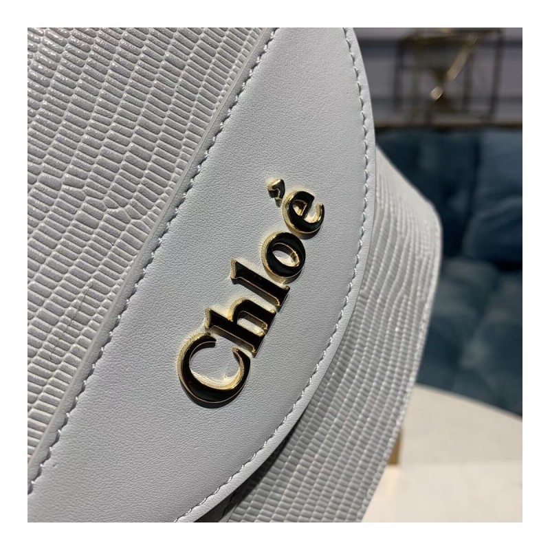 Chloe Small Aby Lock Chain Bag Embossed Lizard Effect S1220