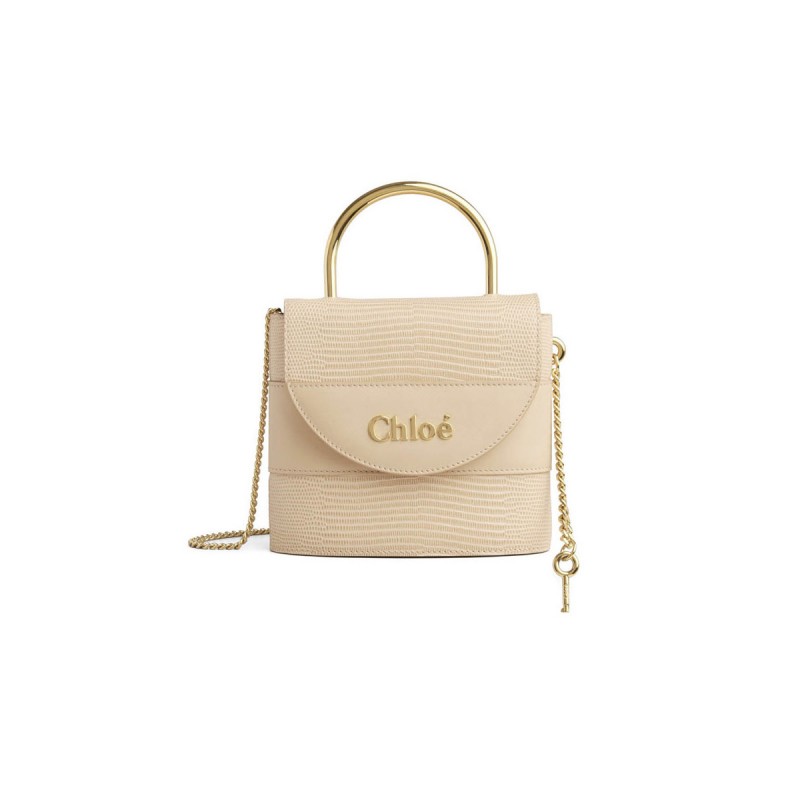 Chloe Small Aby Lock Chain Bag Embossed Lizard Effect S1220