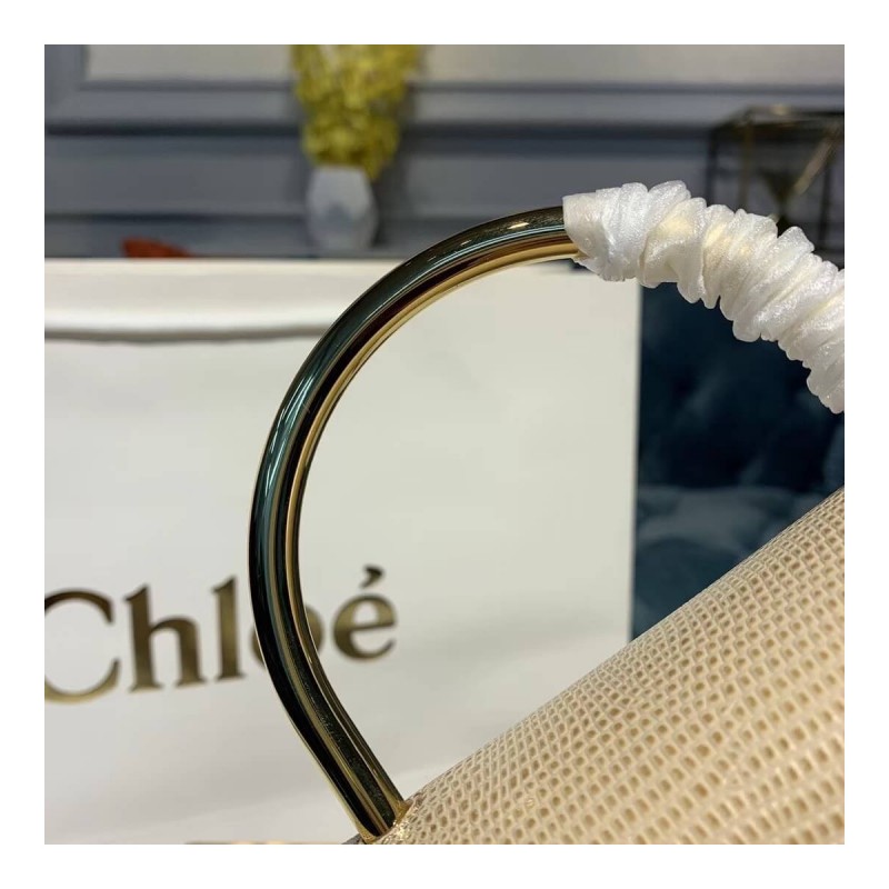 Chloe Small Aby Lock Chain Bag Embossed Lizard Effect S1220