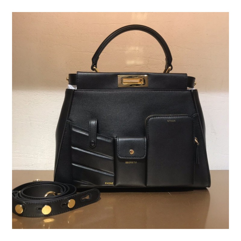 Fendi Peekaboo Iconic Medium Pocket Bag 8BN312