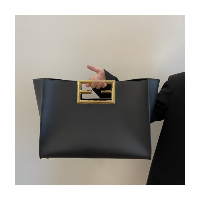 Fendi Calf Leather Medium Way Bag 8BH391