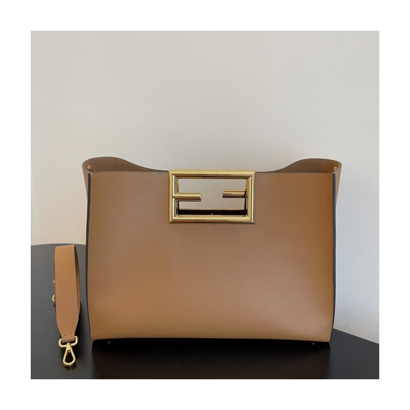 Fendi Calf Leather Medium Way Bag 8BH391