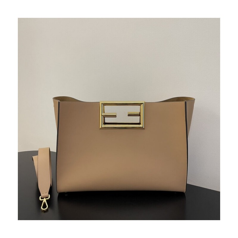 Fendi Calf Leather Medium Way Bag 8BH391