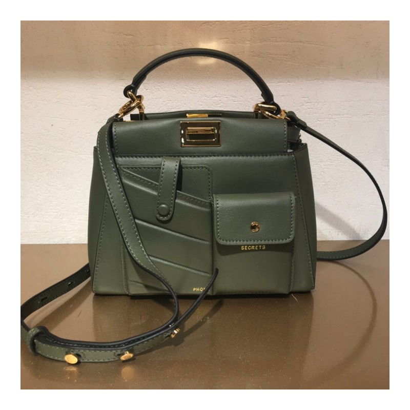 Fendi Peekaboo Iconic Mini Leather Bag 8BN311