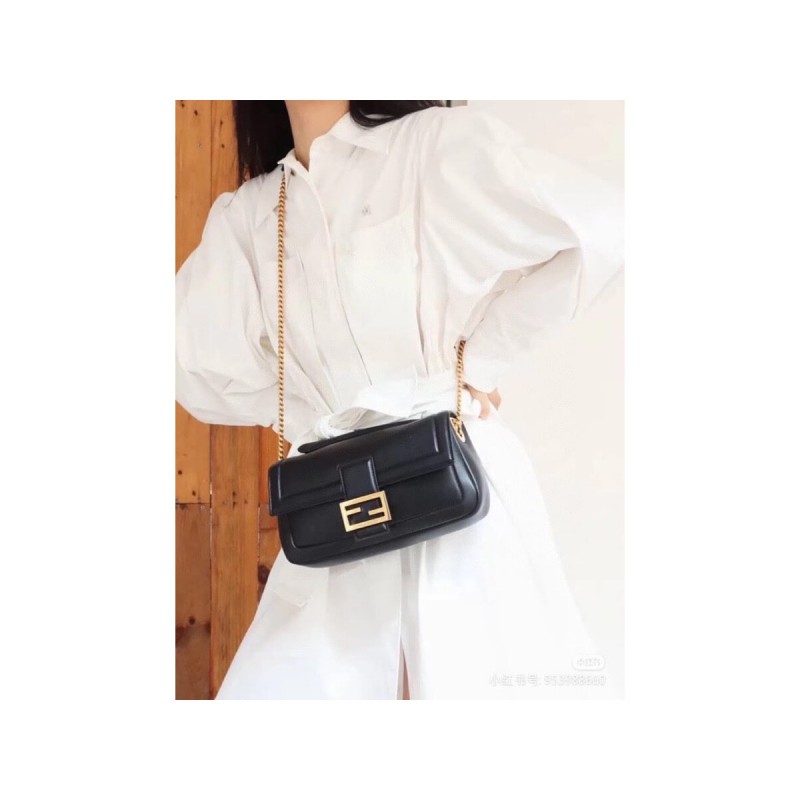 Fendi Baguette Chain Bag In Nappa Leather 8BR783