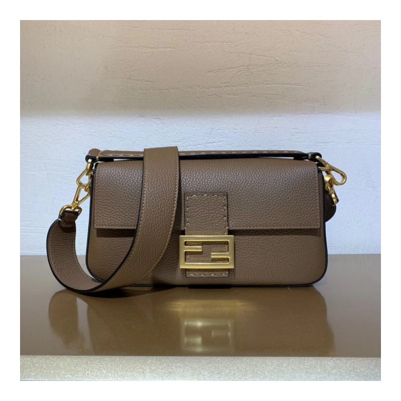 Fendi Grained Calfskin Baguette Bag 8BR600