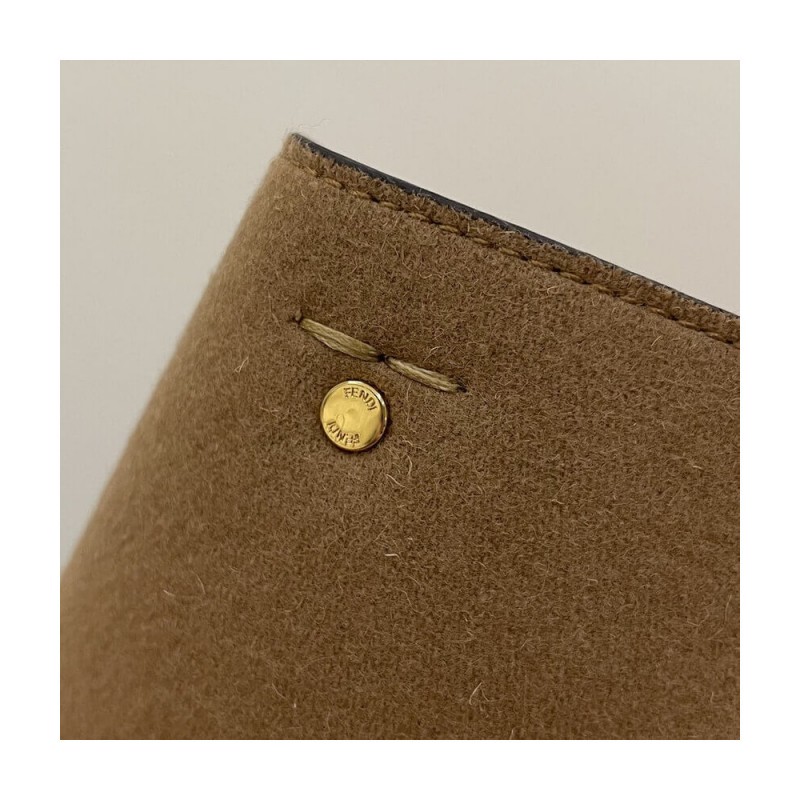 Fendi Beige Flannel Medium Way Bag 8BH391